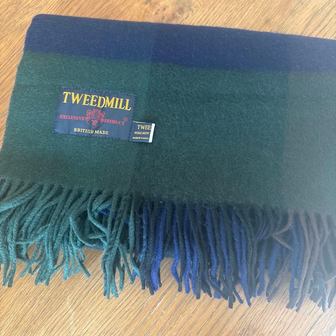 nest robe　TWEEDMILL チェック柄ウールストール