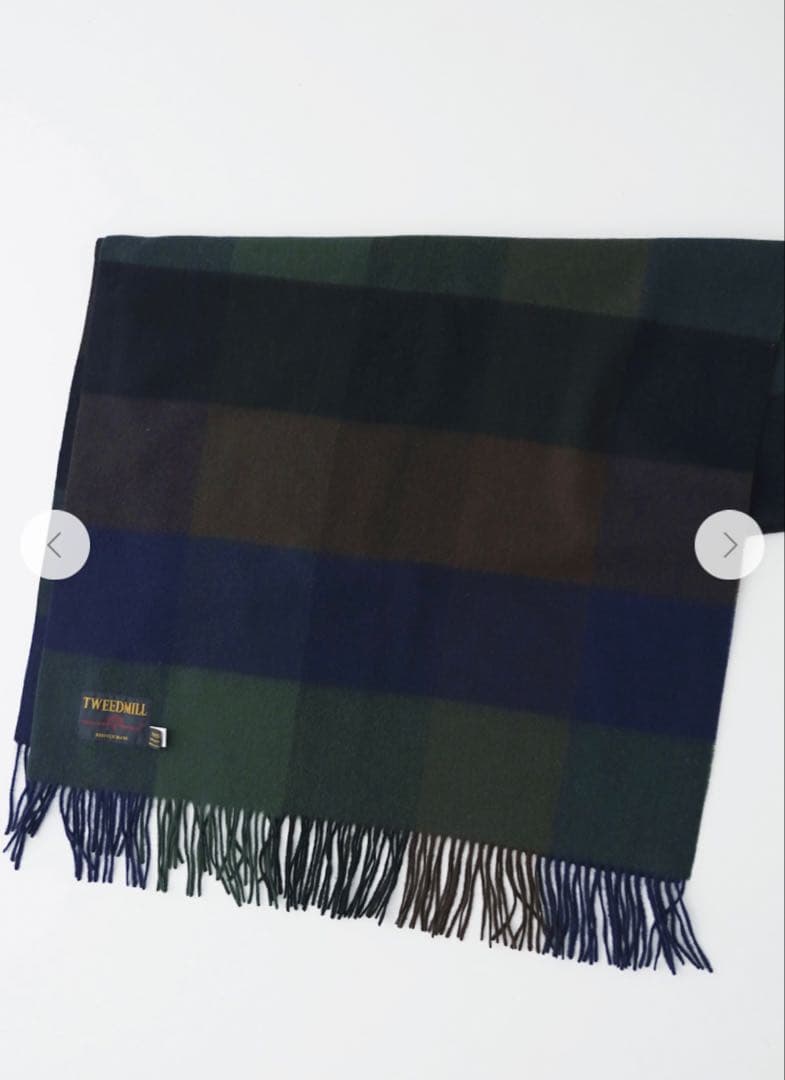 nest robe　TWEEDMILL チェック柄ウールストール