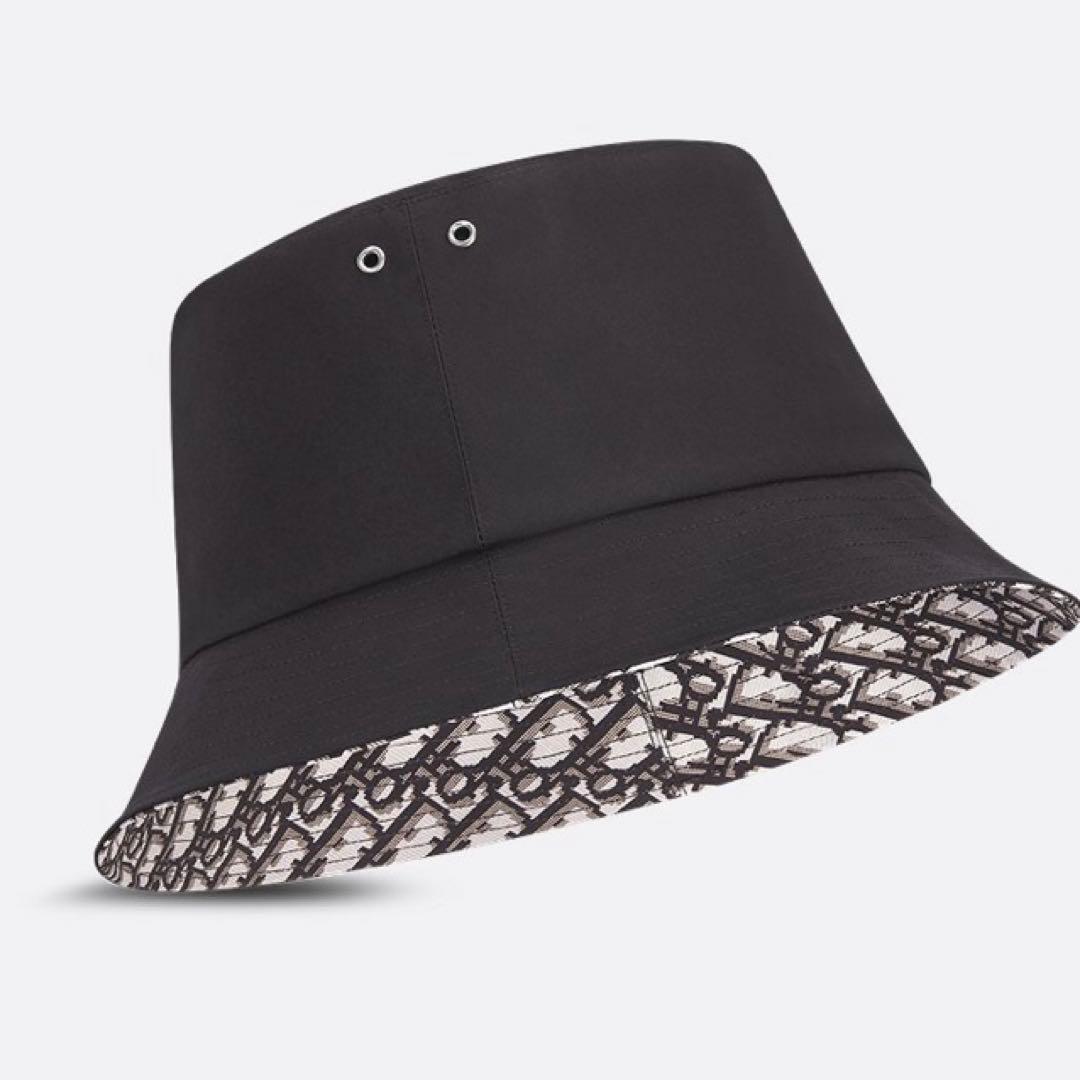 ネイビー バケットハット 内側パターン