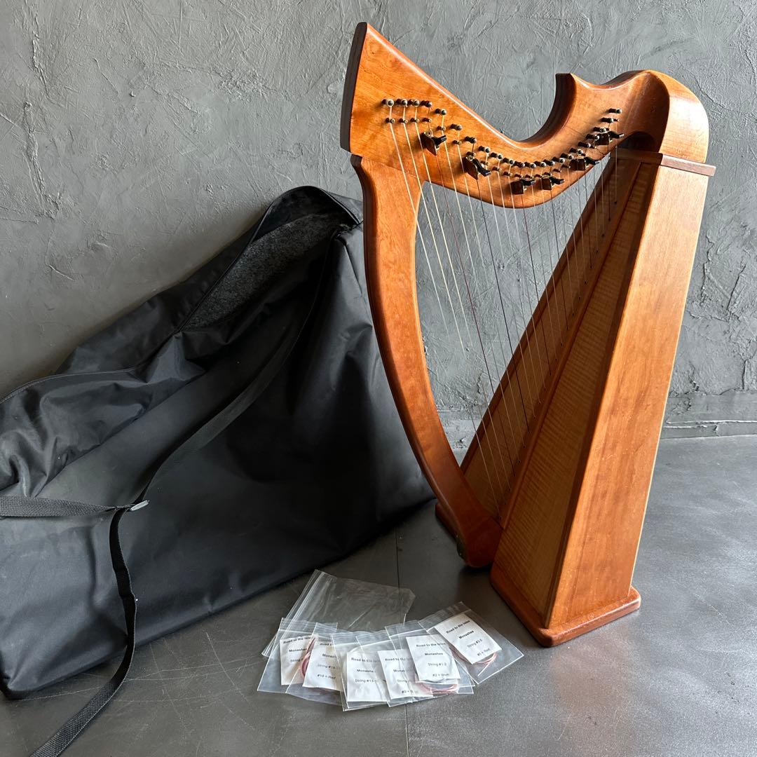 明日削除❣️ハープ22弦　弦たくさんついてます！中古