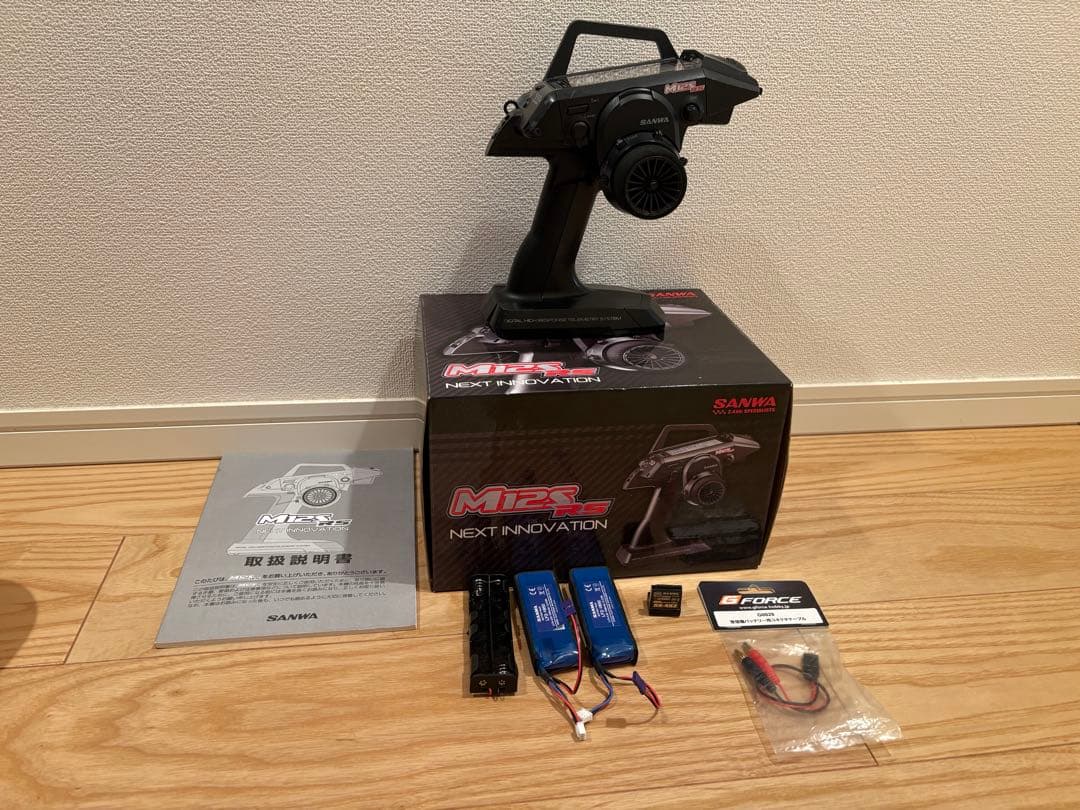 サンワ SANWA M12SRS 受信機 RX-482 リフェバッテリー2本付き