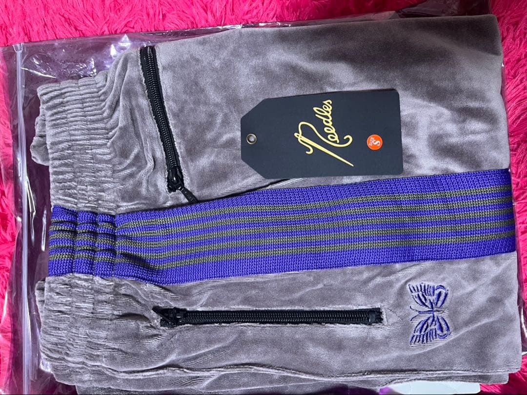 Needlesベロアセットアップ Sサイズ