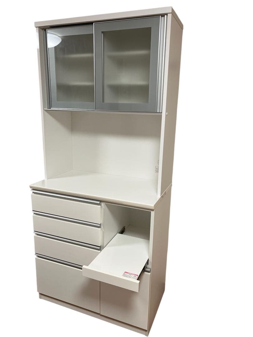 ニトリ キッチンボード ホワイト 幅90cm【たのめる便】