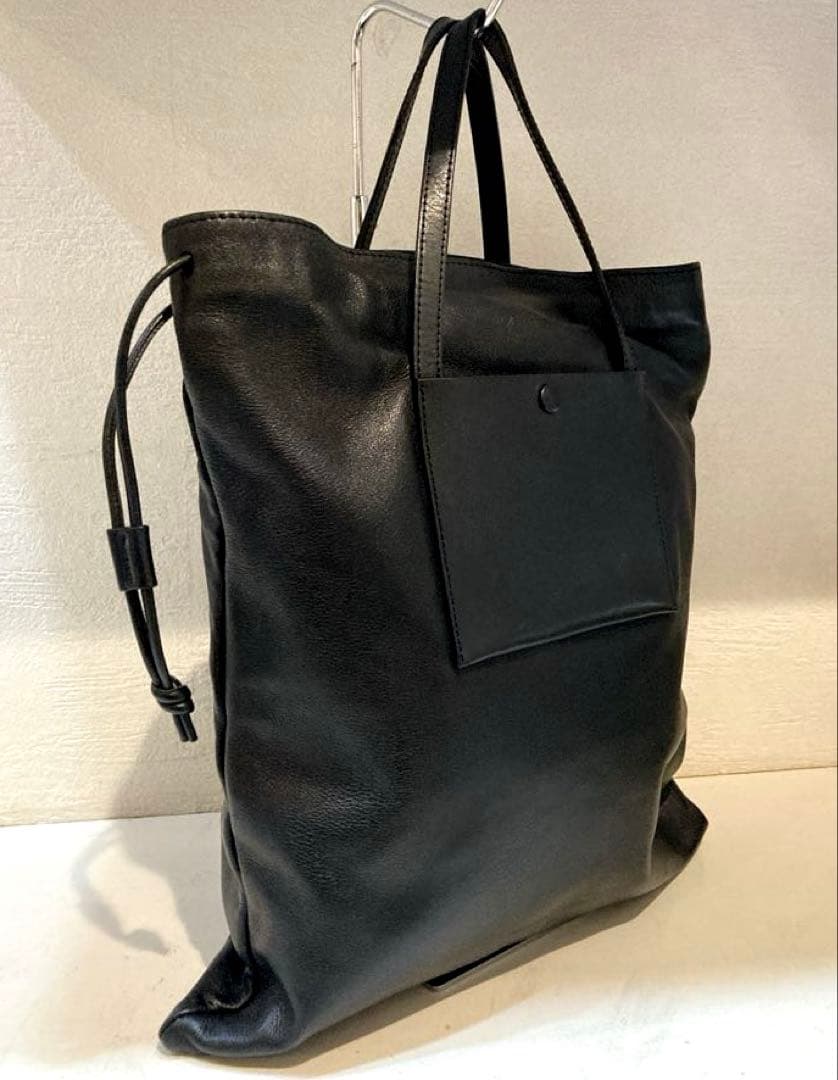 【美品】MARROW String Tote バッグ　レザー　トートバッグ　黒