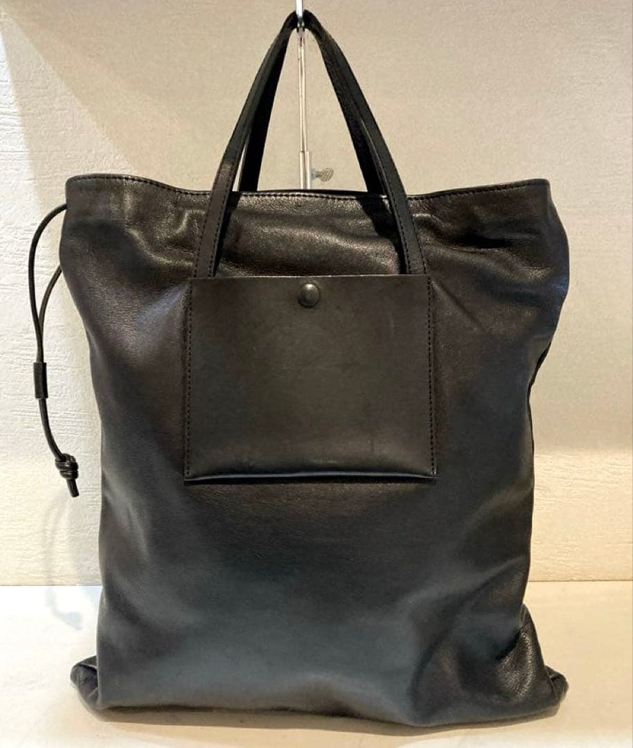 【美品】MARROW String Tote バッグ　レザー　トートバッグ　黒