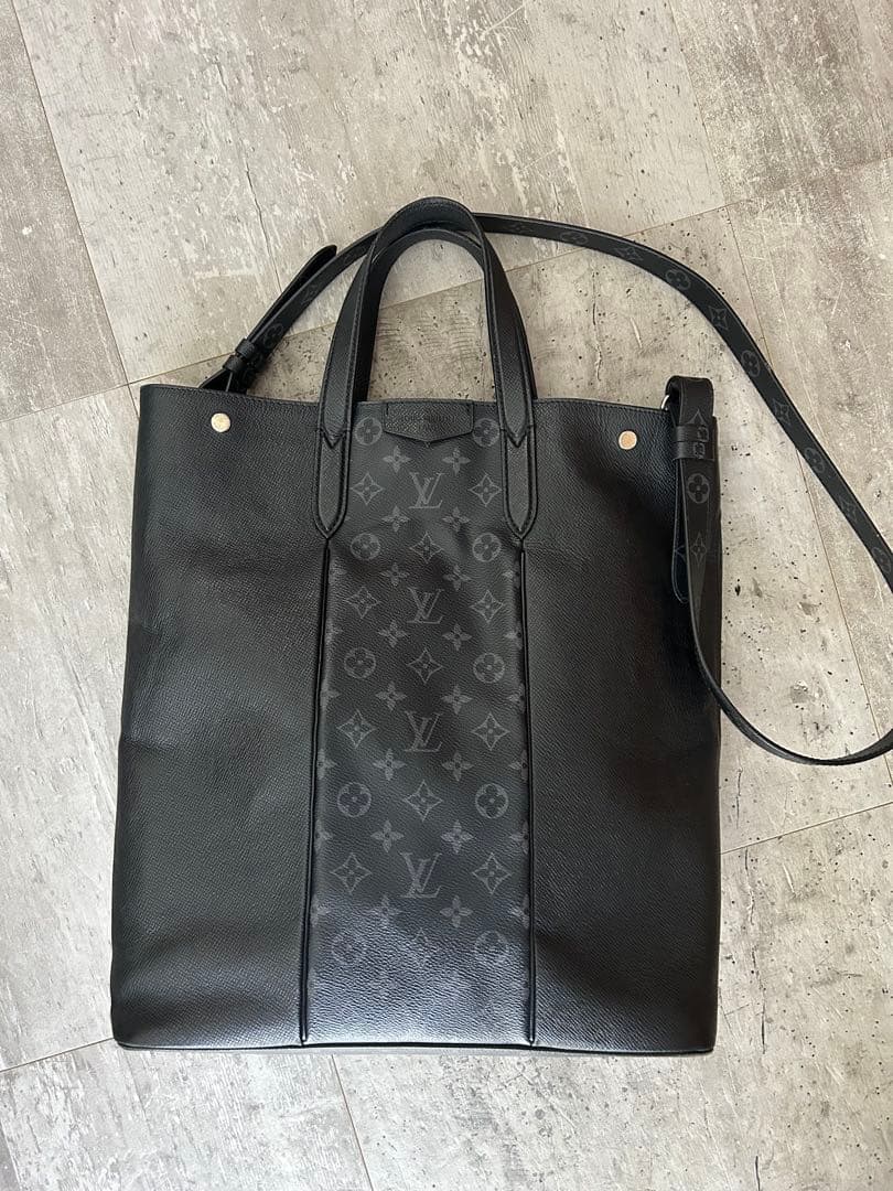 (正規品)LOUIS VUITTON ブラック エクリプストートバッグタイガラマ