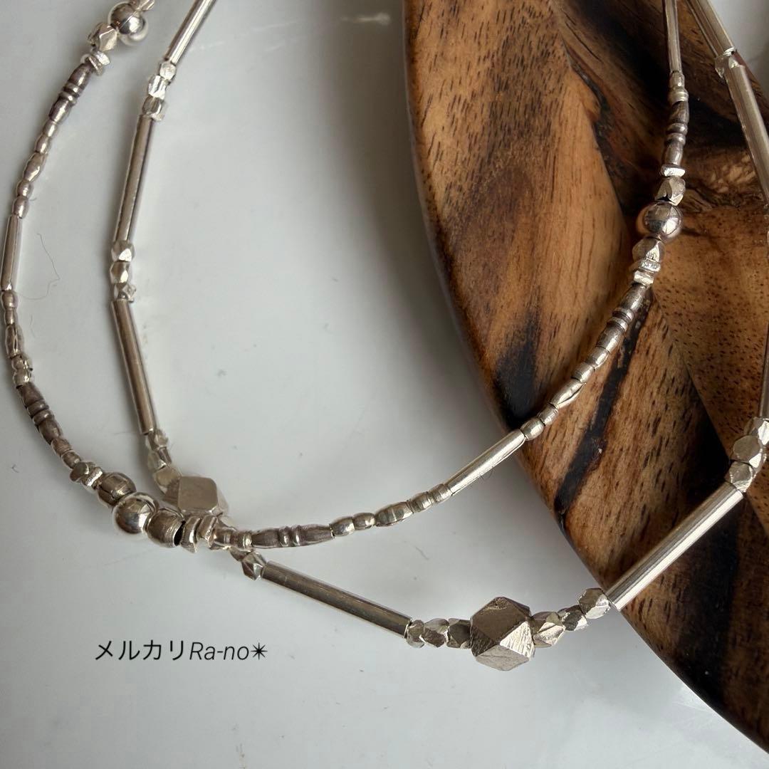 2点販売　▫️２連ブレスレット　※ B150-2 ▫️雫ネックレス　※N21-2