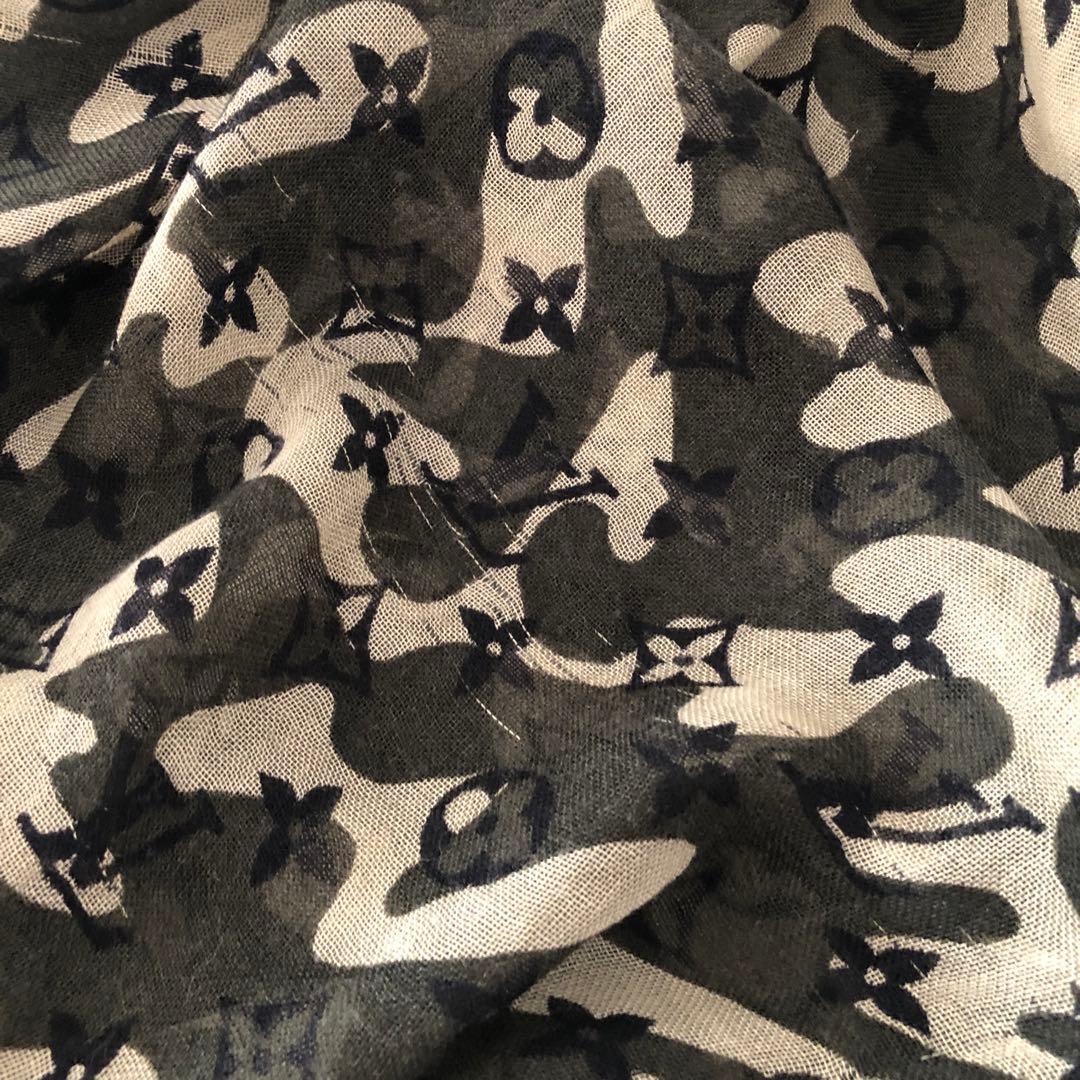 ハム♡ルイヴィトン　カモフラージュ　ストール