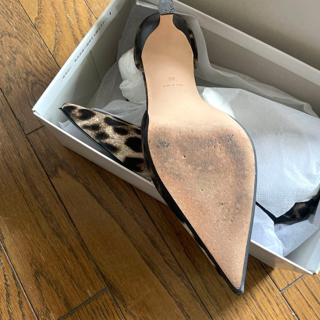 how(レオパードポインデットパンプス)38