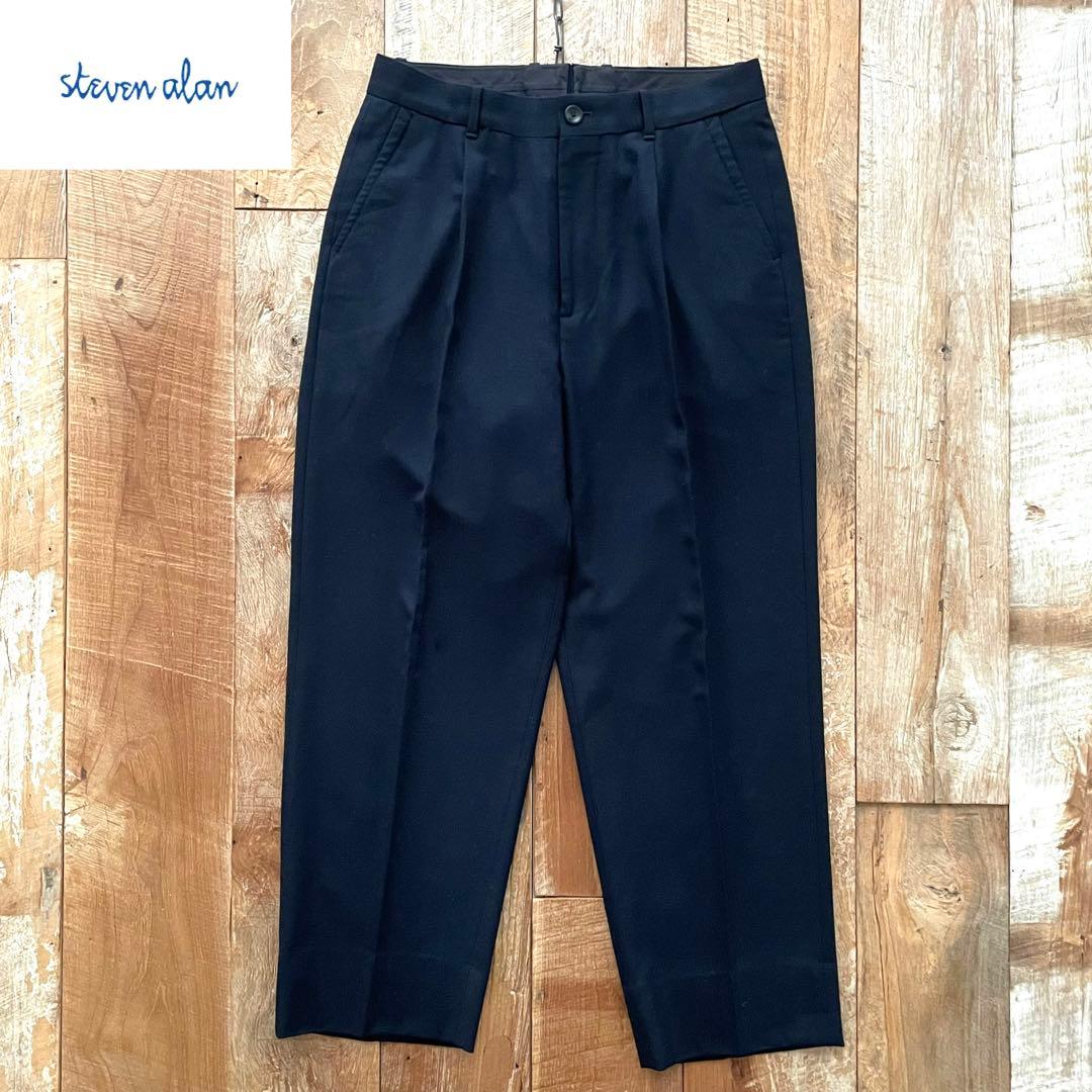 【極美品】Steven Alan ワイド テーパード スラックス パンツ M