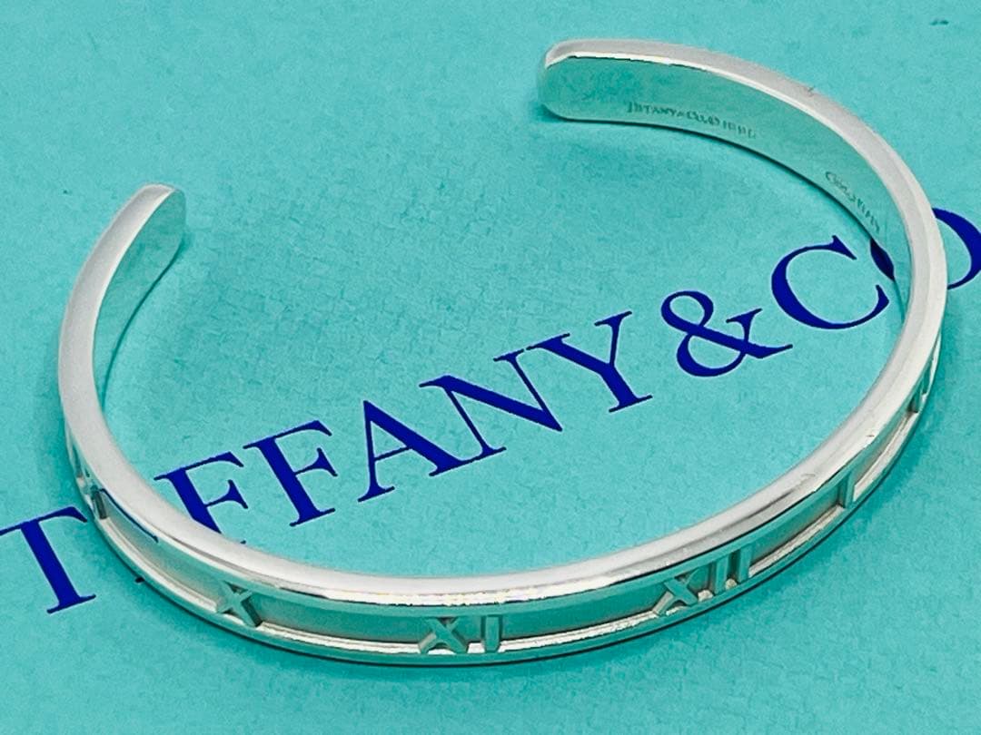 c714 超美品　オールドティファニー　1995 アトラス　ATLAS バングル