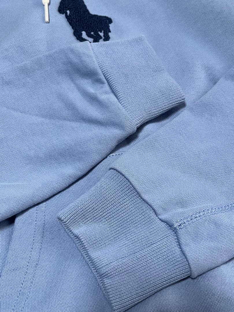 ポロラルフローレン　パーカー　ライトブルー　レディース　S ビッグポニー　刺繍