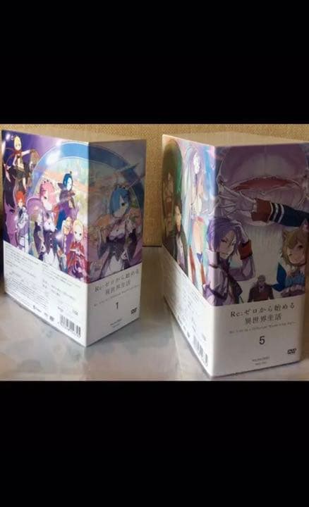 Re：ゼロから始める異世界生活/リゼロ/収納BOX2点付き/DVD全巻&劇場版他
