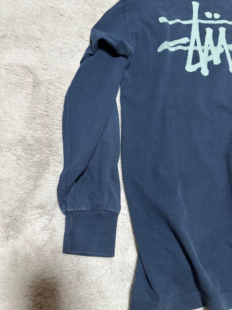 希少　Stüssy ネイビー 長袖カットソー　XLサイズ
