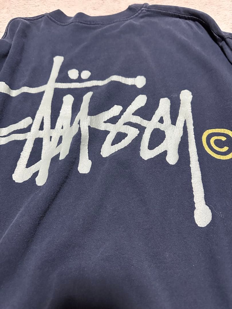 希少　Stüssy ネイビー 長袖カットソー　XLサイズ