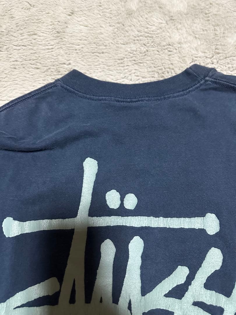 希少　Stüssy ネイビー 長袖カットソー　XLサイズ