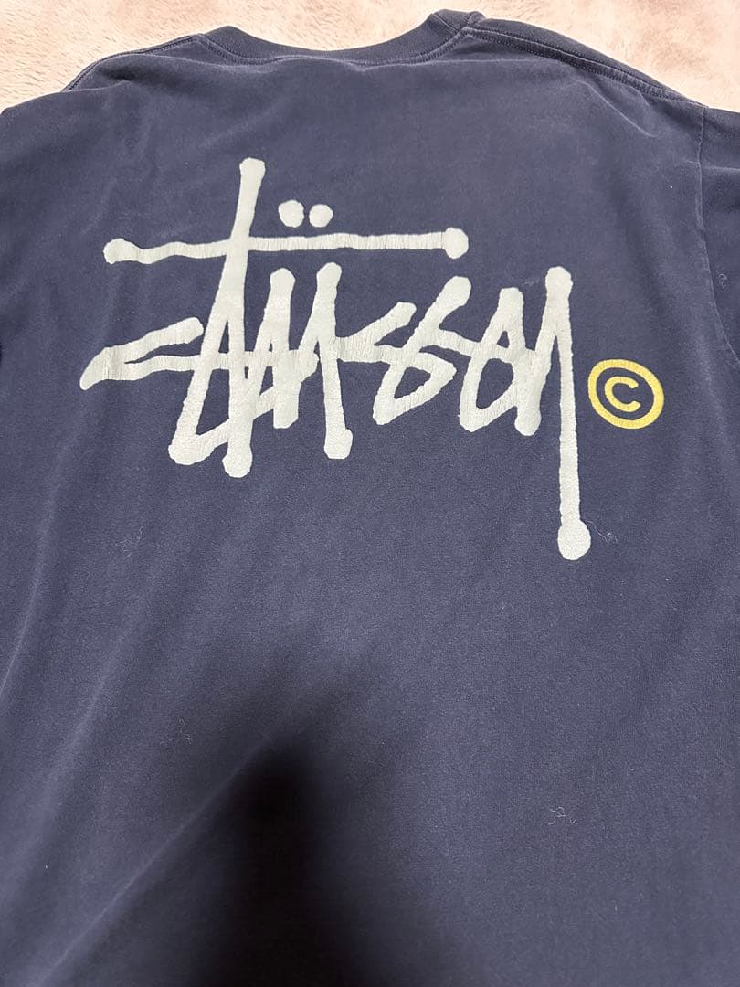 希少　Stüssy ネイビー 長袖カットソー　XLサイズ
