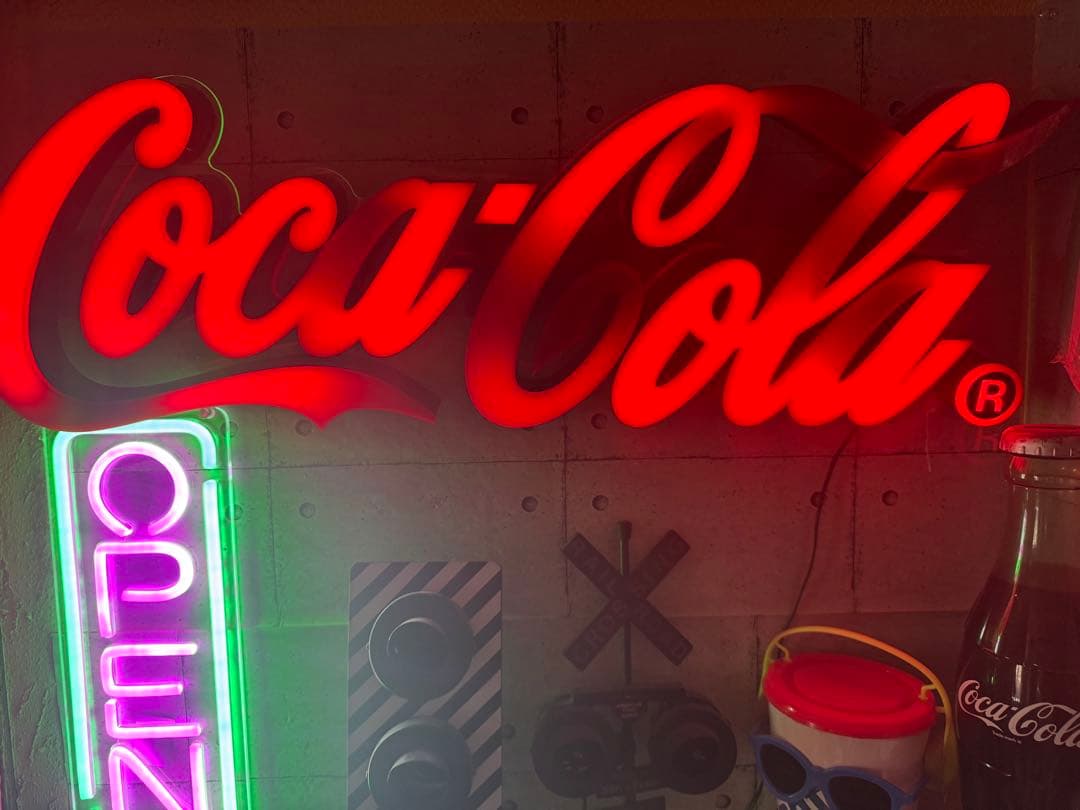 コカ・コーラ LEDネオンサイン 電飾看板 動作確認