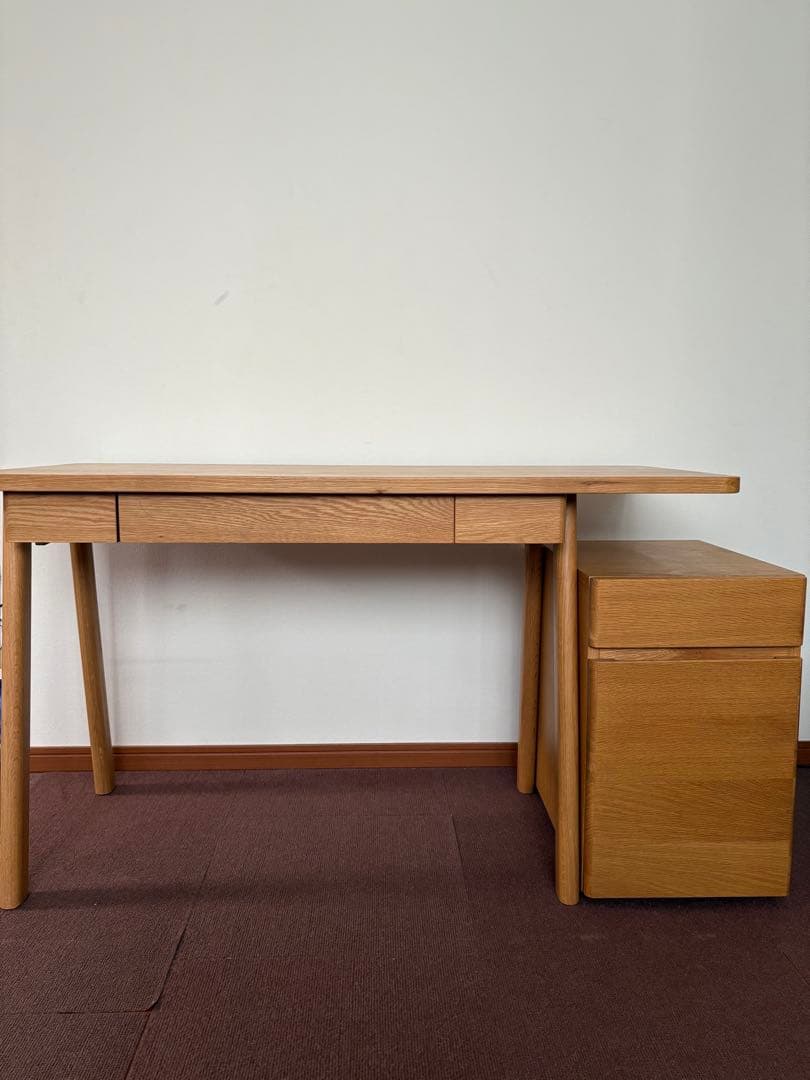 【価格更新】アクタス　サークルデスクオーク（チェストは別出品）