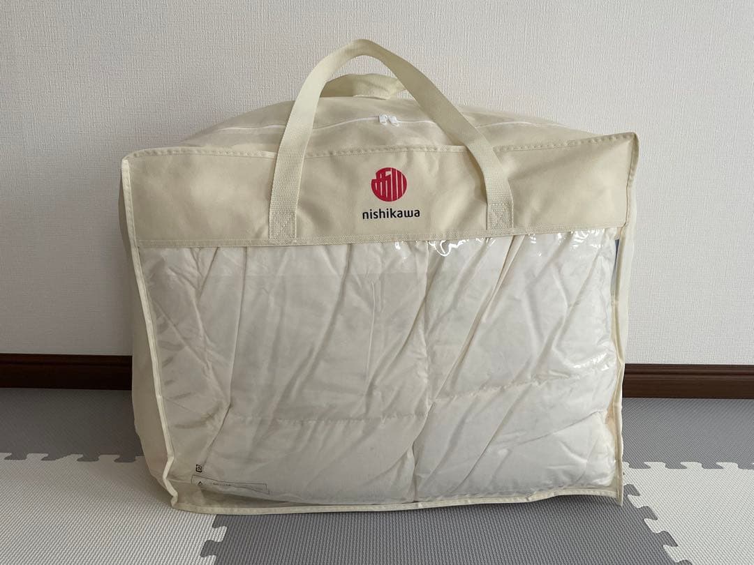 西川 羽毛布団 シングル 2枚合わせ0.8kg＋0.4kg