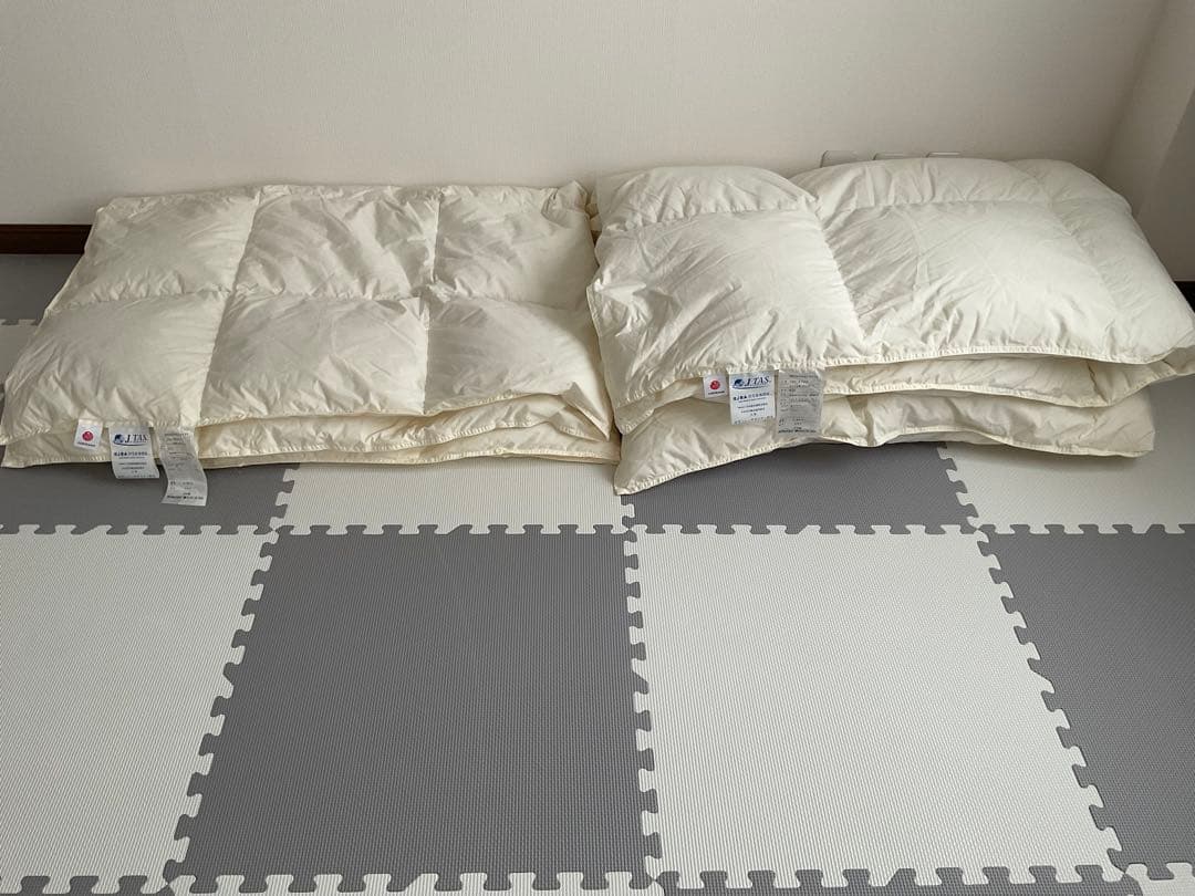 西川 羽毛布団 シングル 2枚合わせ0.8kg＋0.4kg