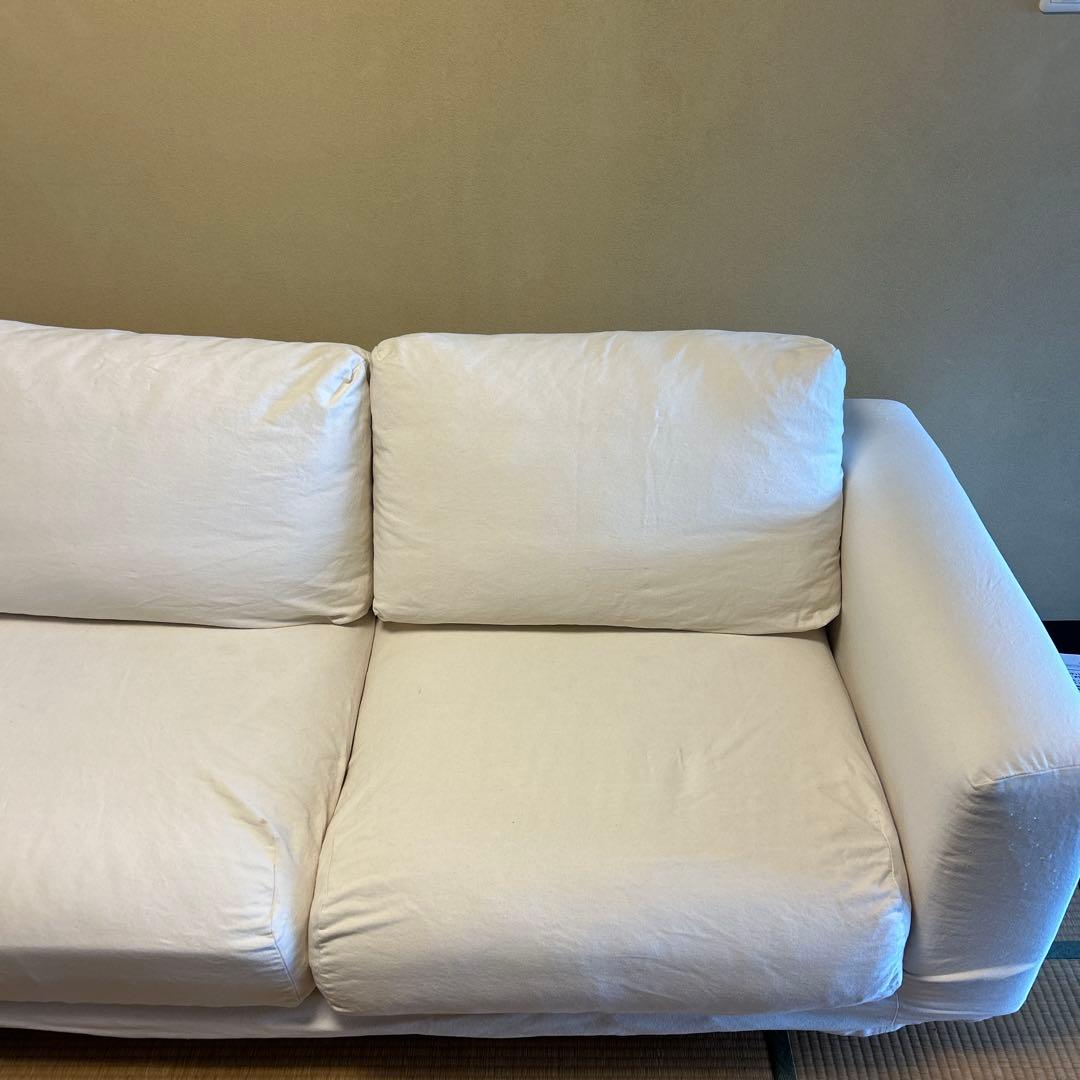 無印良品 ソファ2.5シーター フェザーポケットコイルソファ