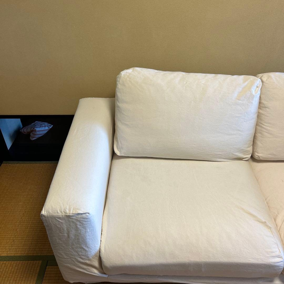 無印良品 ソファ2.5シーター フェザーポケットコイルソファ