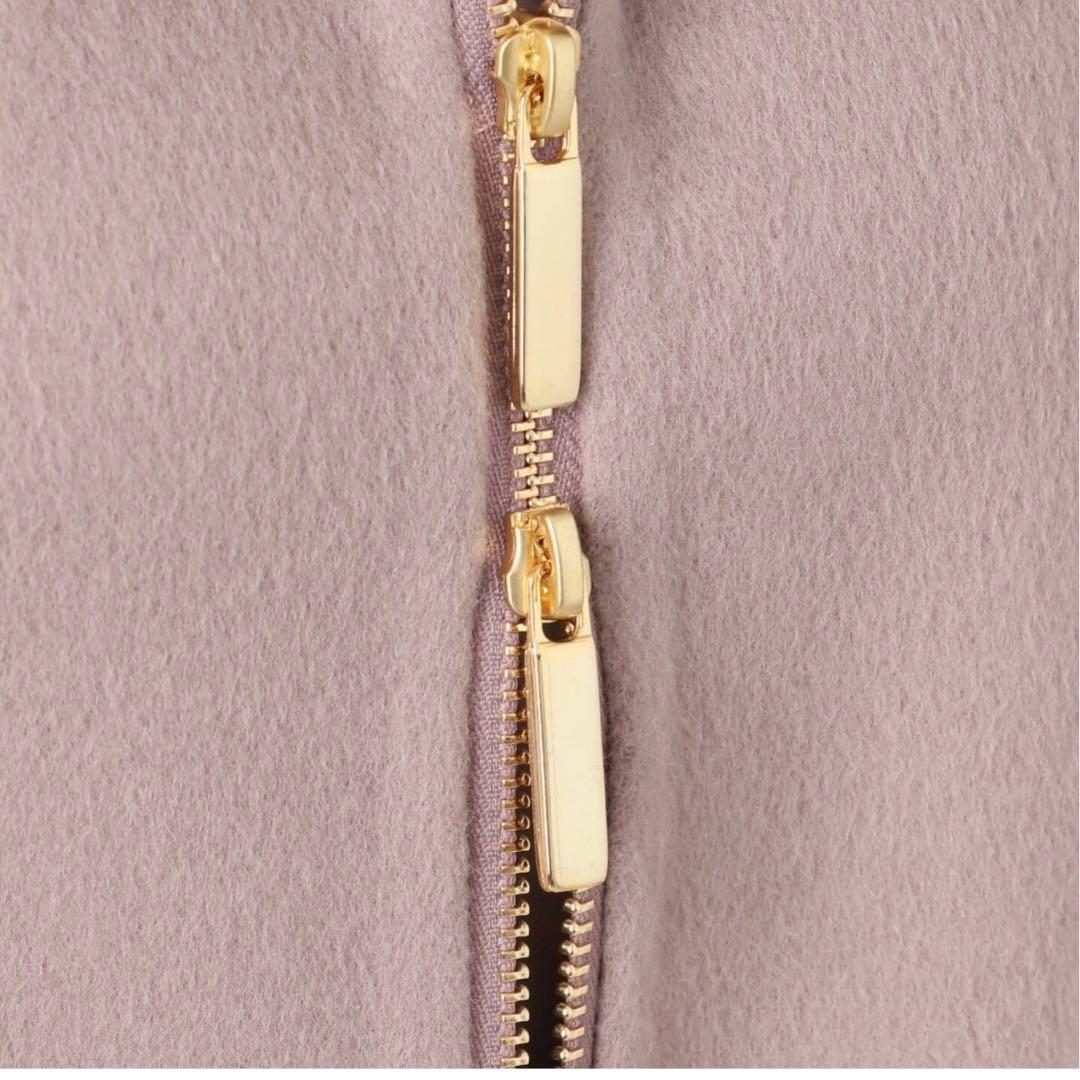 NOBLE ノーブル　2025今季新作　キャメルミックスリバージップコート　38