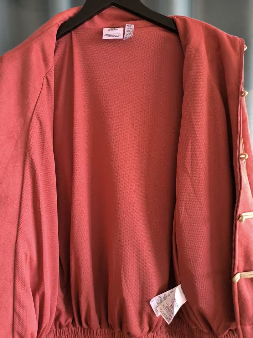 海外限定 アディダス 巳年 トラック スエード ジャケット レッド S