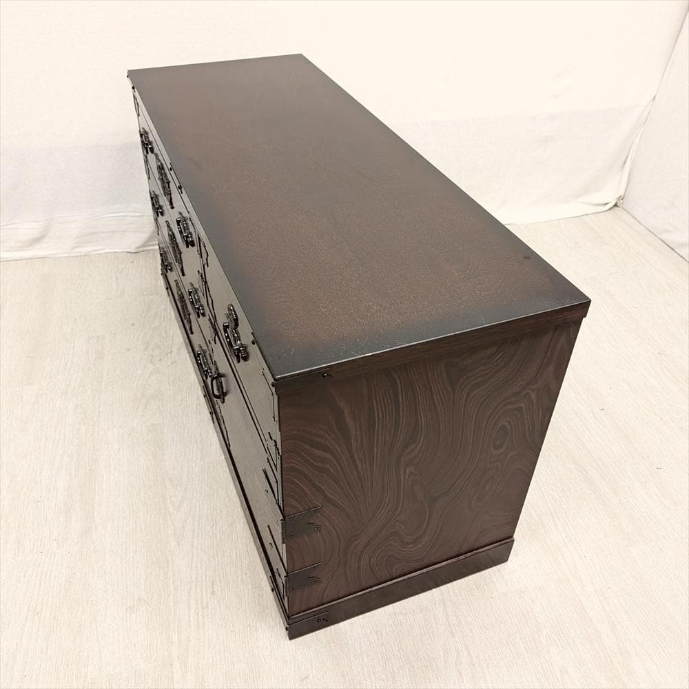 美品　ノダ工芸　欅 ケヤキ　ローチェスト　リビングチェスト　ローボード　タンス