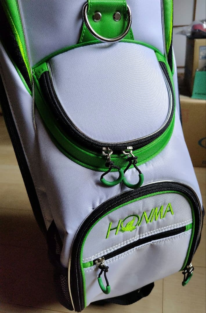 HONMA キャディバッグ ホワイト/グリーン