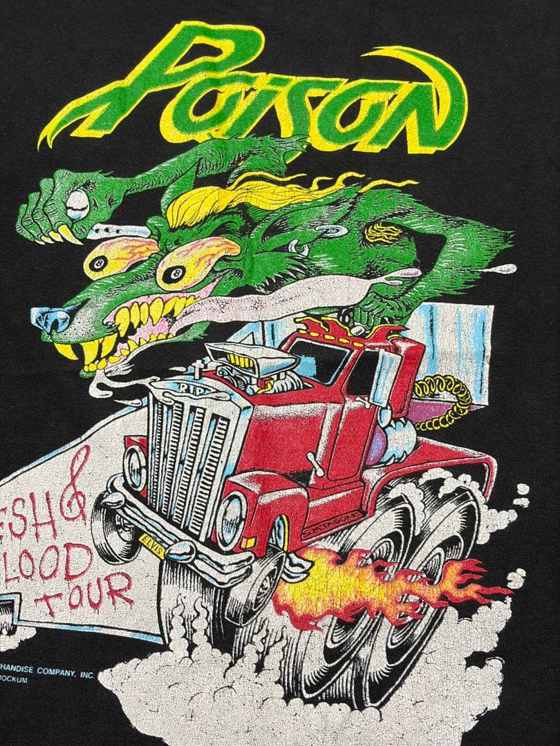 90’s BROCKUM ヴィンテージTシャツ 古着 ホットロッド バンドT