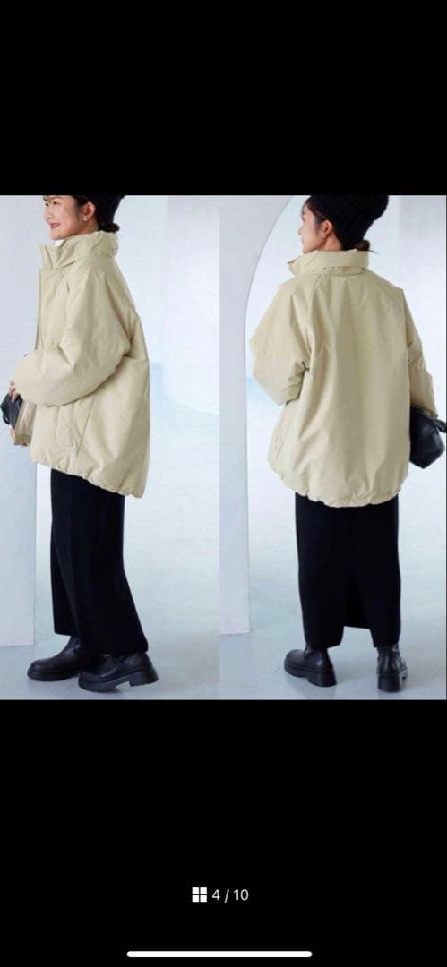 SLOBEIENAウォッシャブル中綿モンスターパーカーブルゾン即日発送✨️ブラック