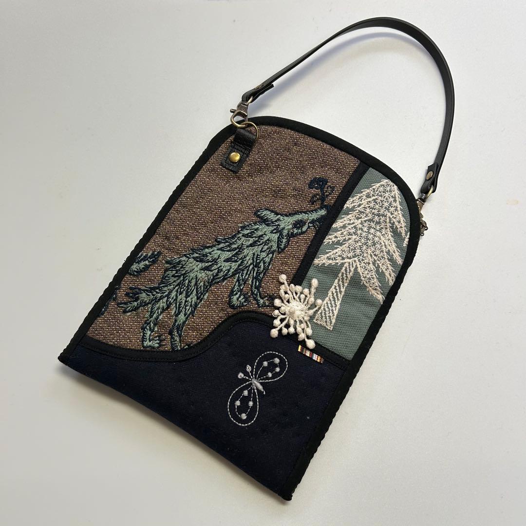 ミナペルホネン　メガネケース　キルト　wolf 専用