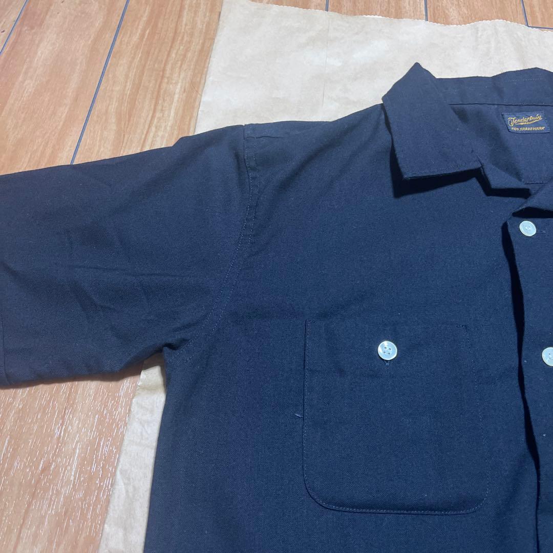 テンダーロイン　ボーリングシャツ　刺繍ロゴ　半袖シャツ