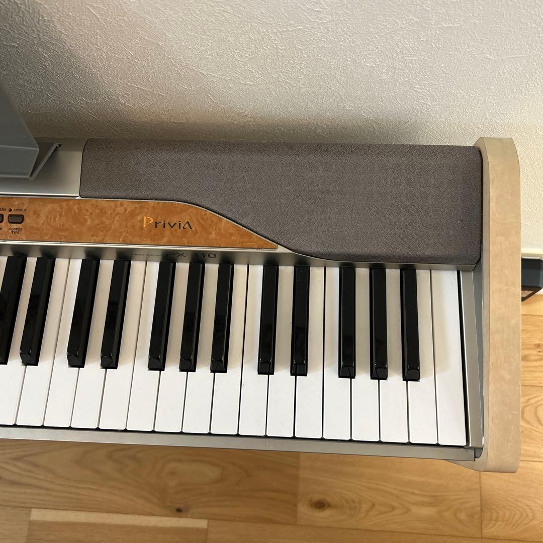 電子ピアノ＊CASIO Privia PX-110 88鍵　ペダル付き