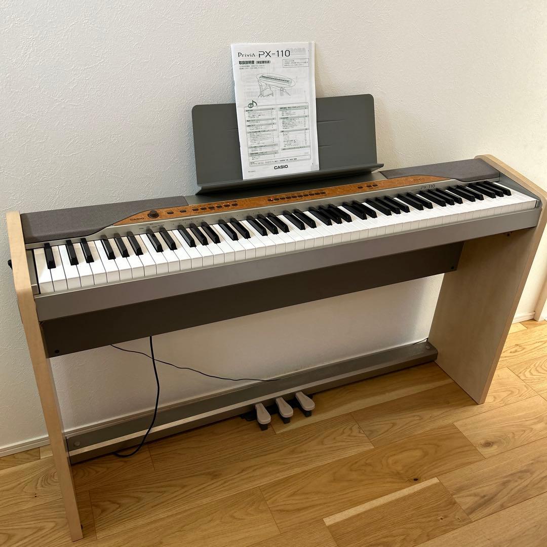 電子ピアノ＊CASIO Privia PX-110 88鍵　ペダル付き