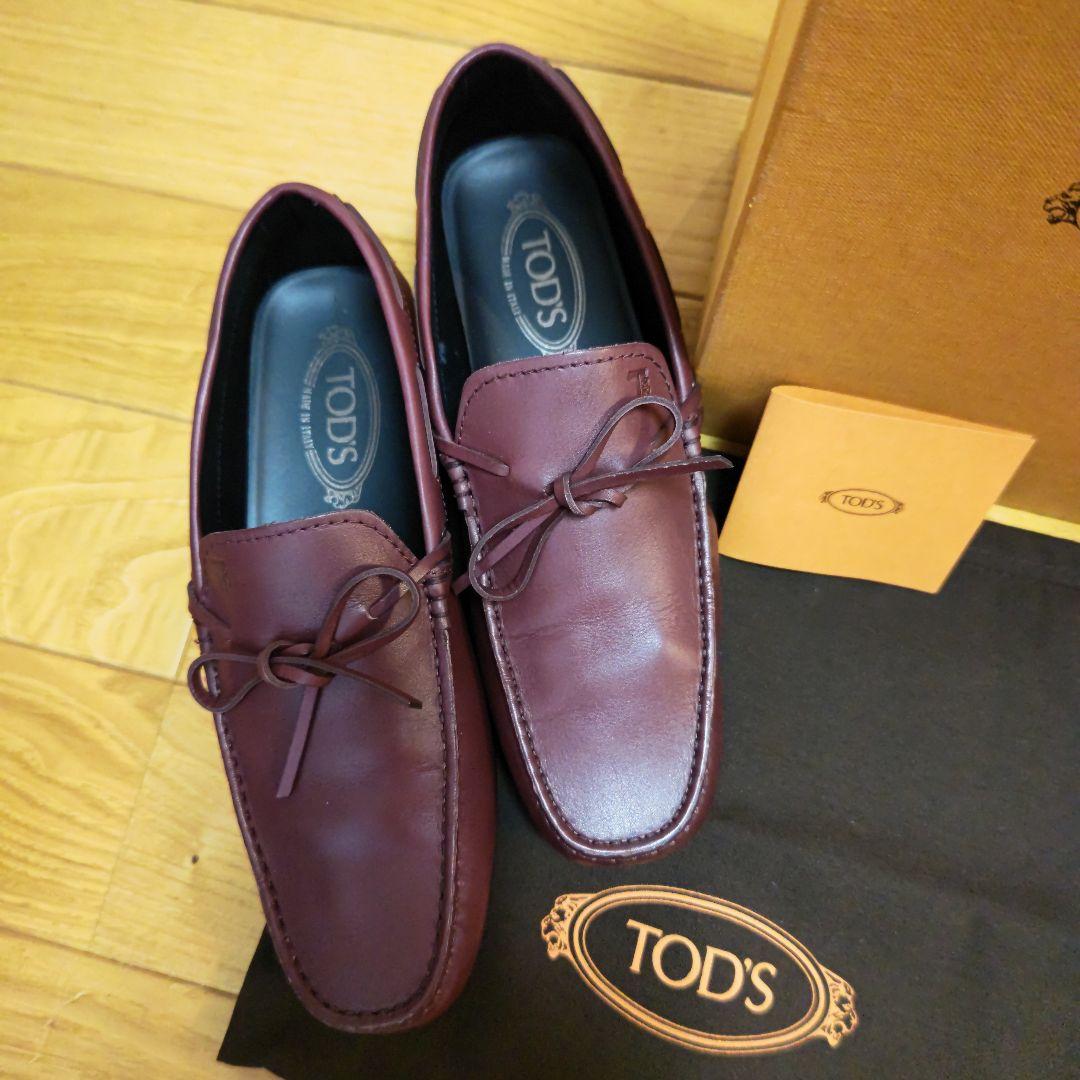 こん　TOD’s レザー ゴンミーニ/ボルドー