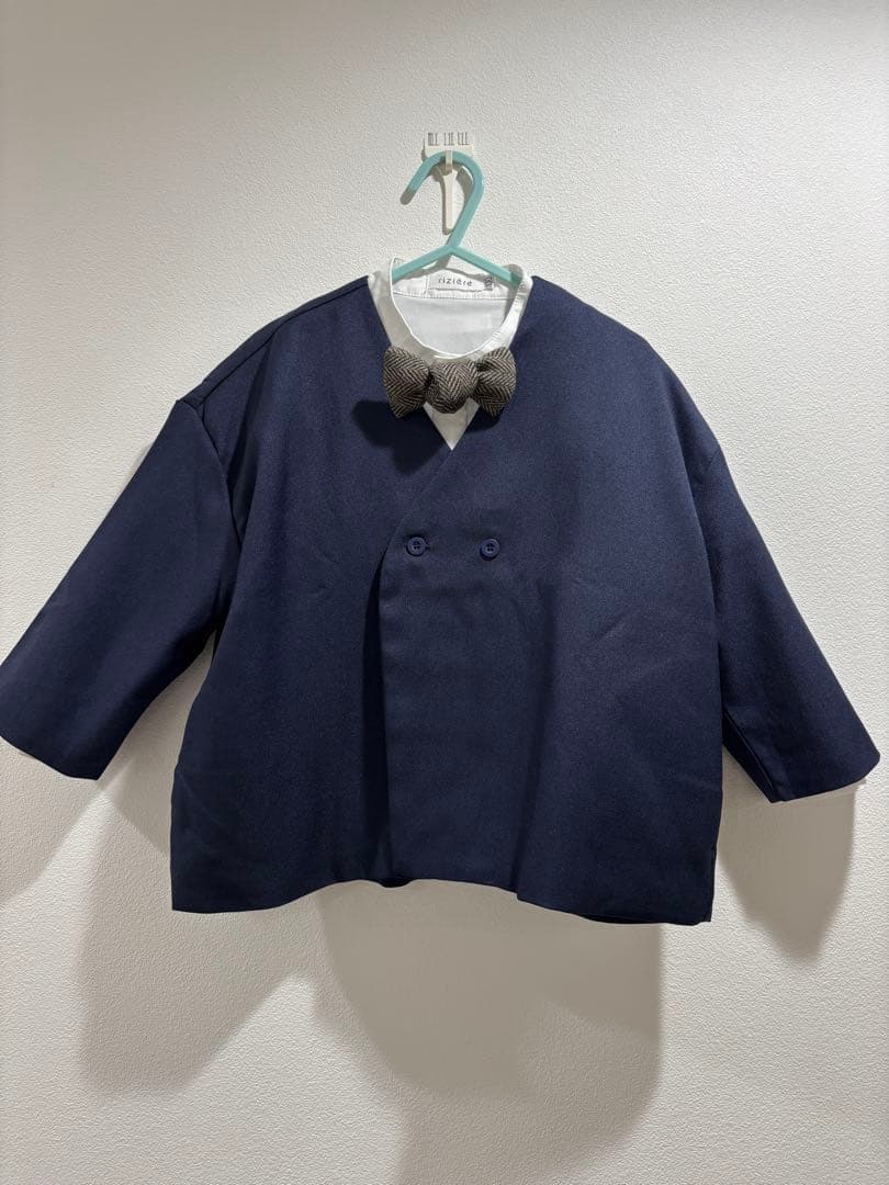 【美品　riziere　リジュール】　セットアップ　シャツ　ネクタイ　100