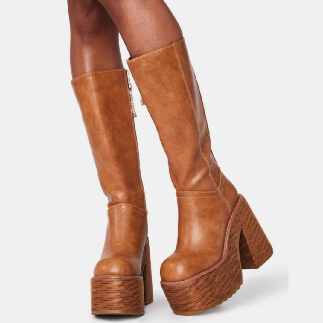 DOLLSKILL BRATZ ブラッツ 厚底 ブーツ ブラウン 茶色 ヒール