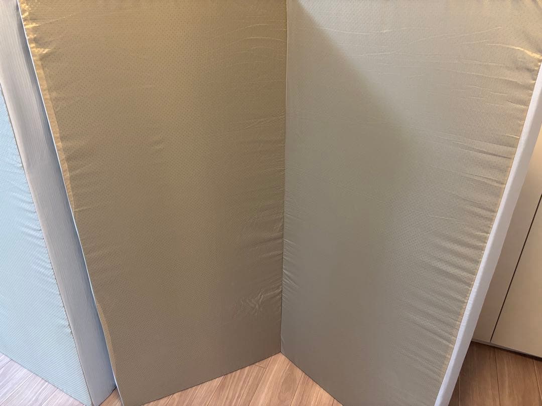 【美品】RASIK ダブルマットレス　三つ折り　12cm厚　グレー