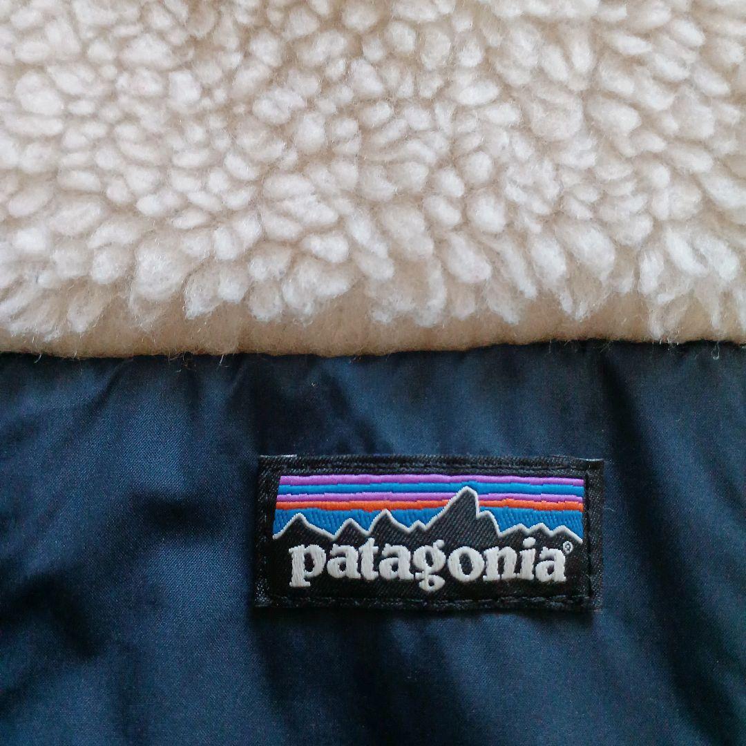 パタゴニア　キッズ　リバーシブル　ジャケット　XL 14 ネイビー