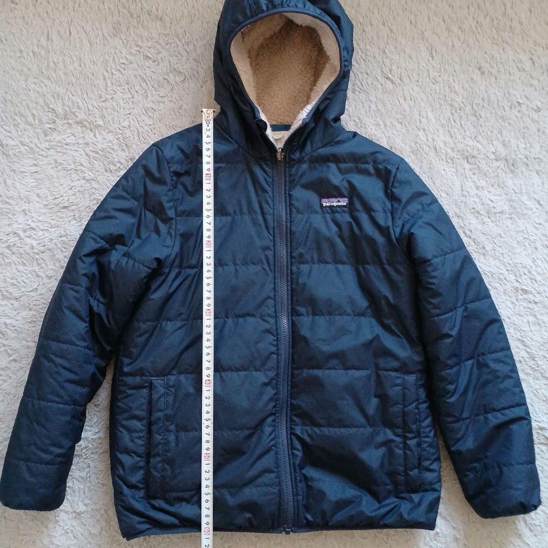 パタゴニア　キッズ　リバーシブル　ジャケット　XL 14 ネイビー