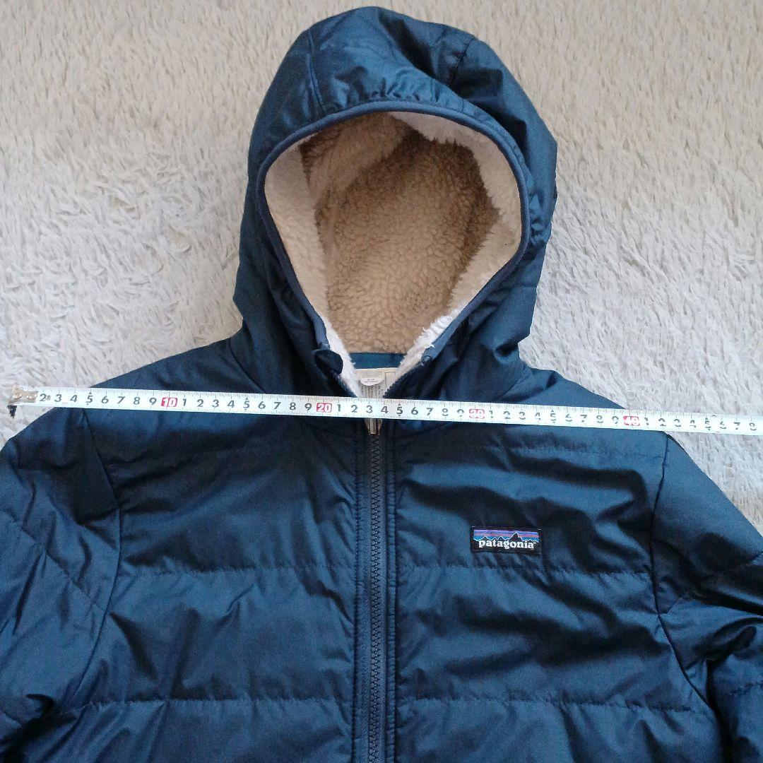 パタゴニア　キッズ　リバーシブル　ジャケット　XL 14 ネイビー