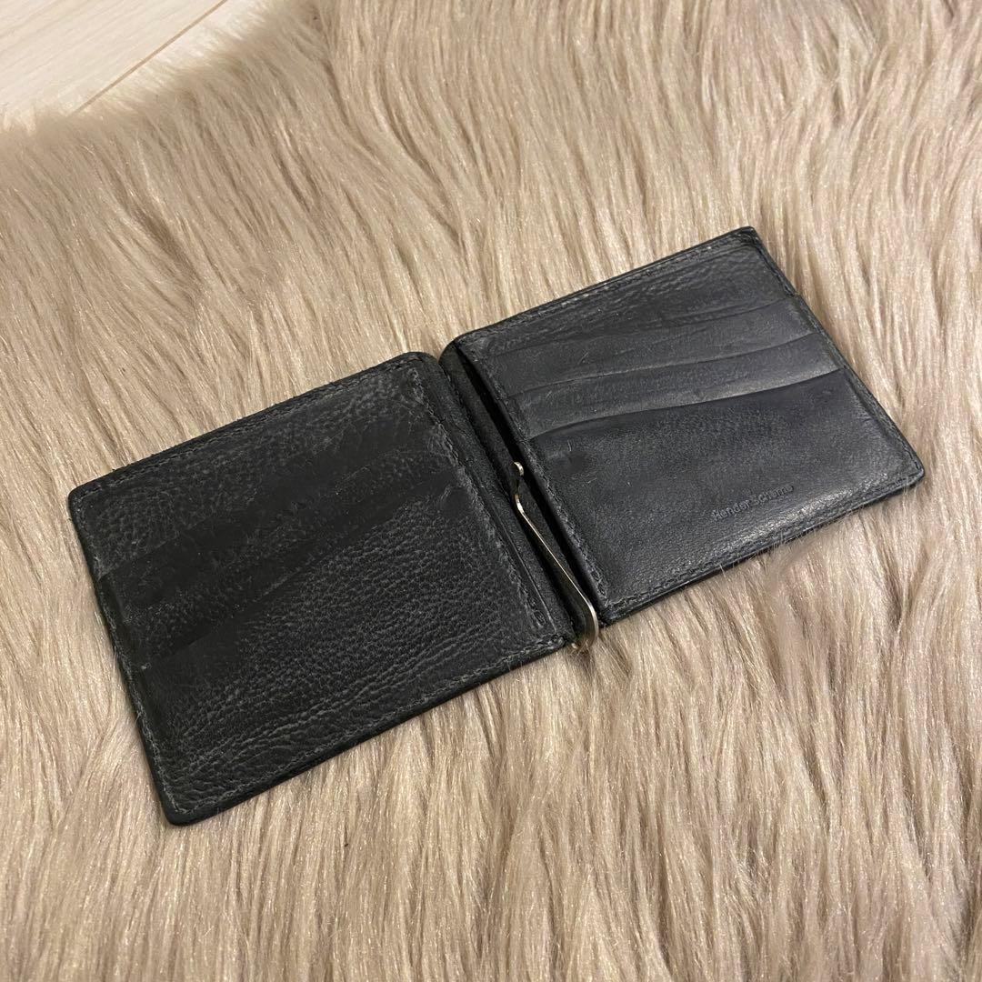 エンダースキーマ 黒 レザーマネークリップ