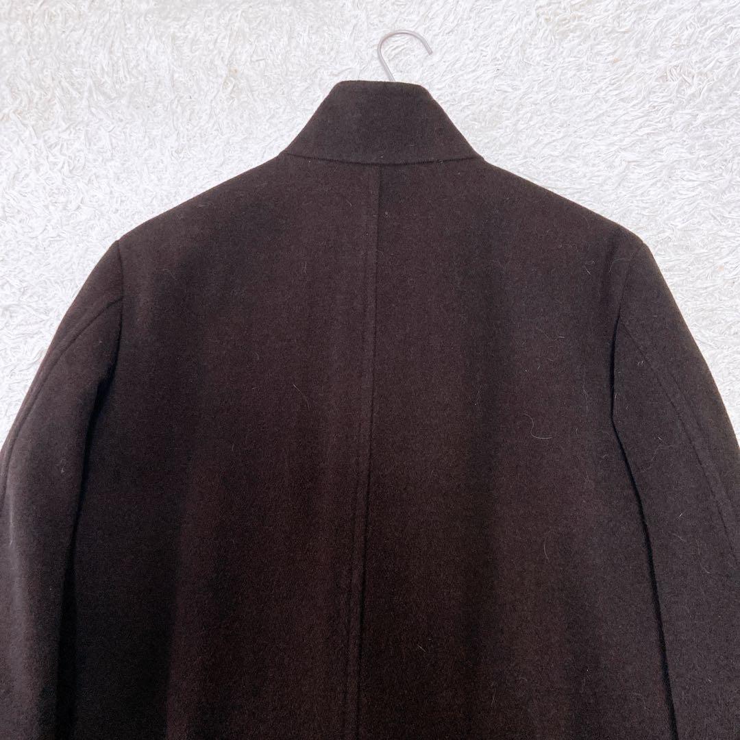 極美品　バーバリーロンドン　アンゴラウール　コート　メンズ　裏地チェック　S