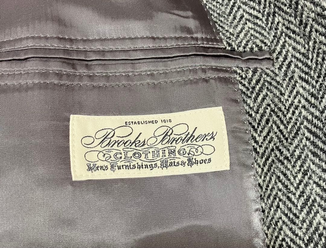 Brooks Brothers ハリスツイード　ノーフォークジャケット　グレー系