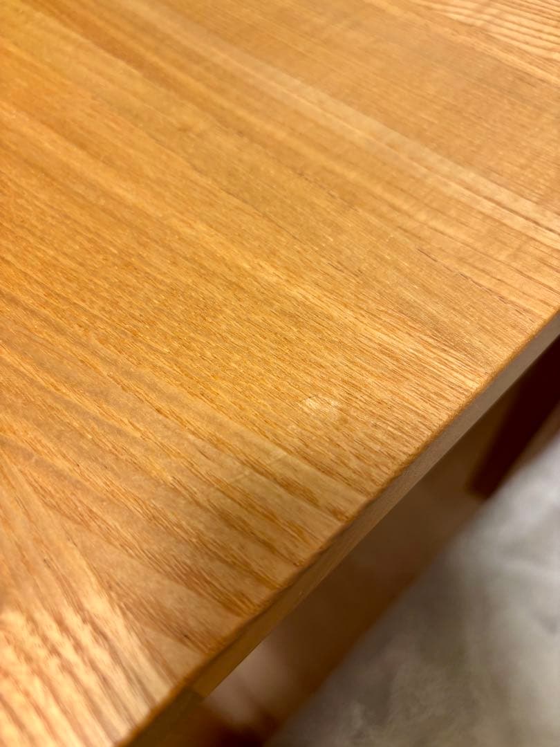 【マメコト】無印良品　木製デスク タモ材