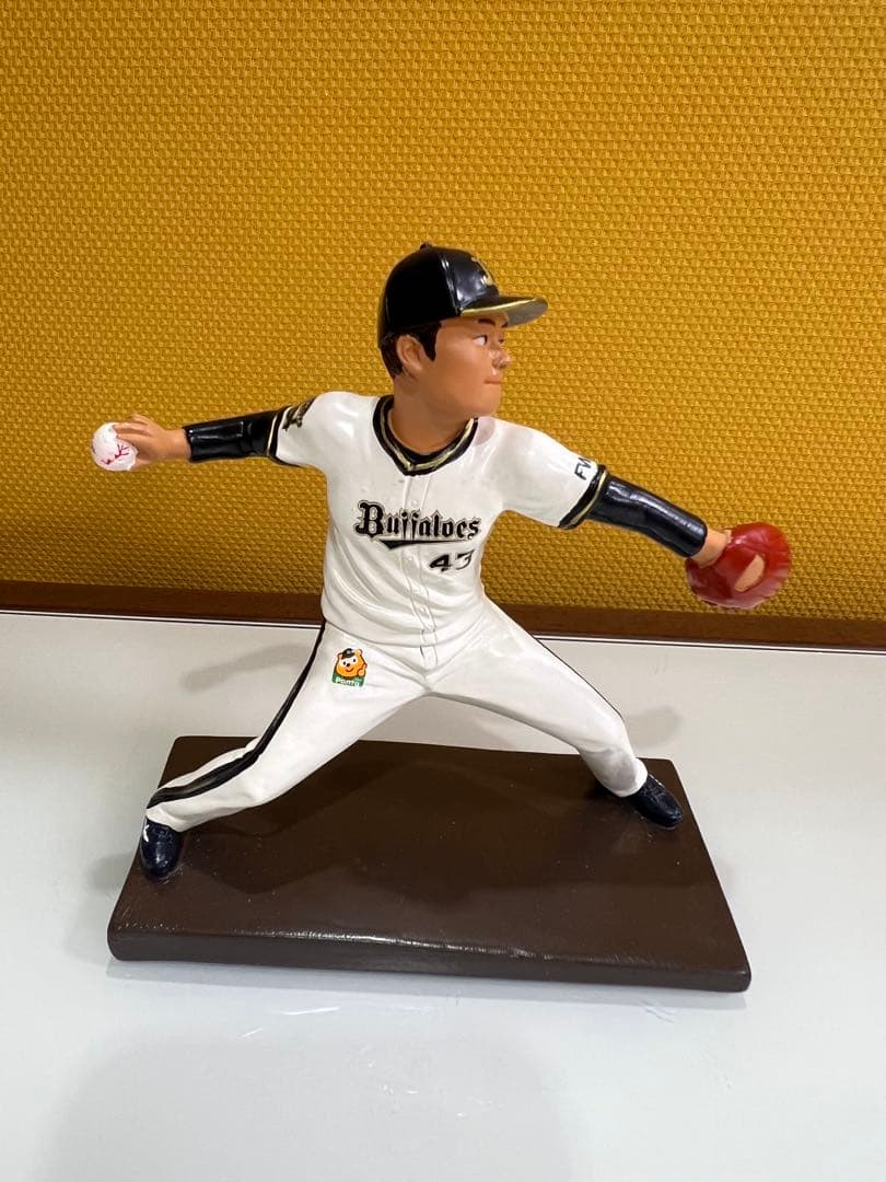 オリックスバファローズ　ボブルヘッドフィギュア 山本由伸選手（背番号43）