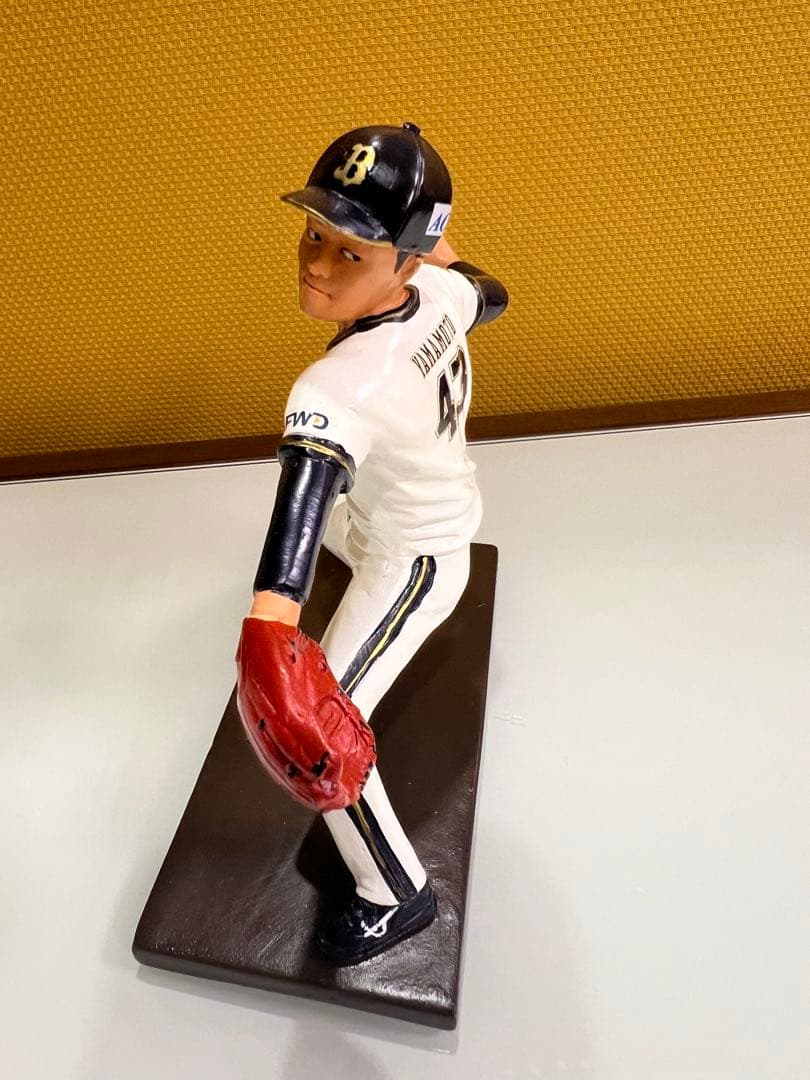 オリックスバファローズ　ボブルヘッドフィギュア 山本由伸選手（背番号43）